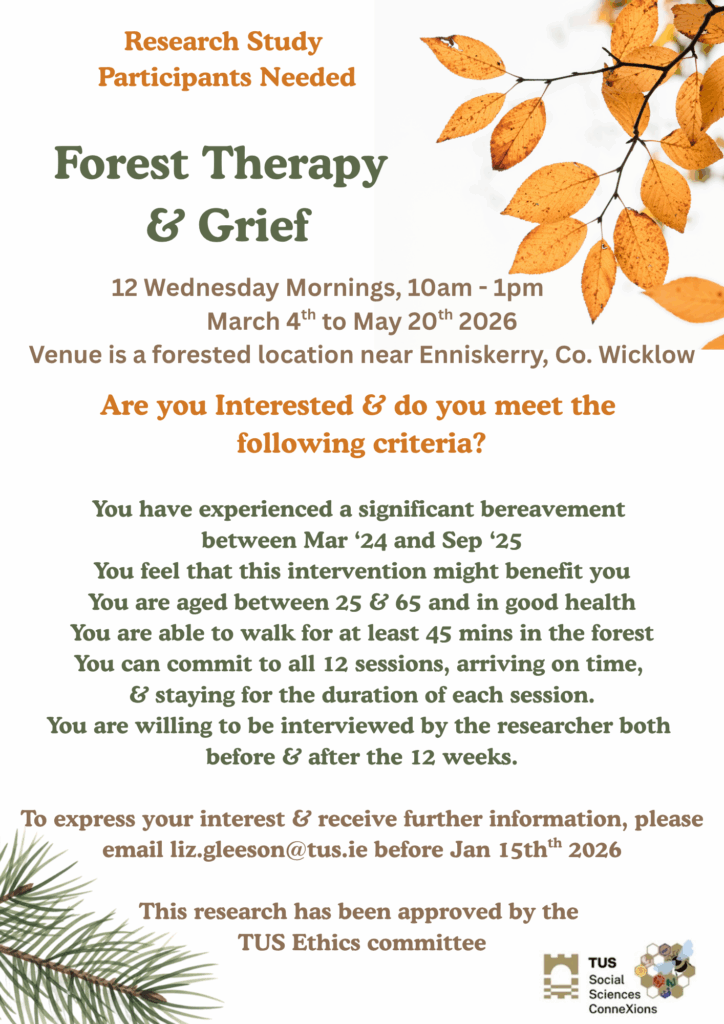 Forest Therapy following Bereavement Spring '26